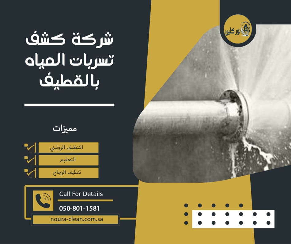شركة كشف تسربات المياه بالقطيف
